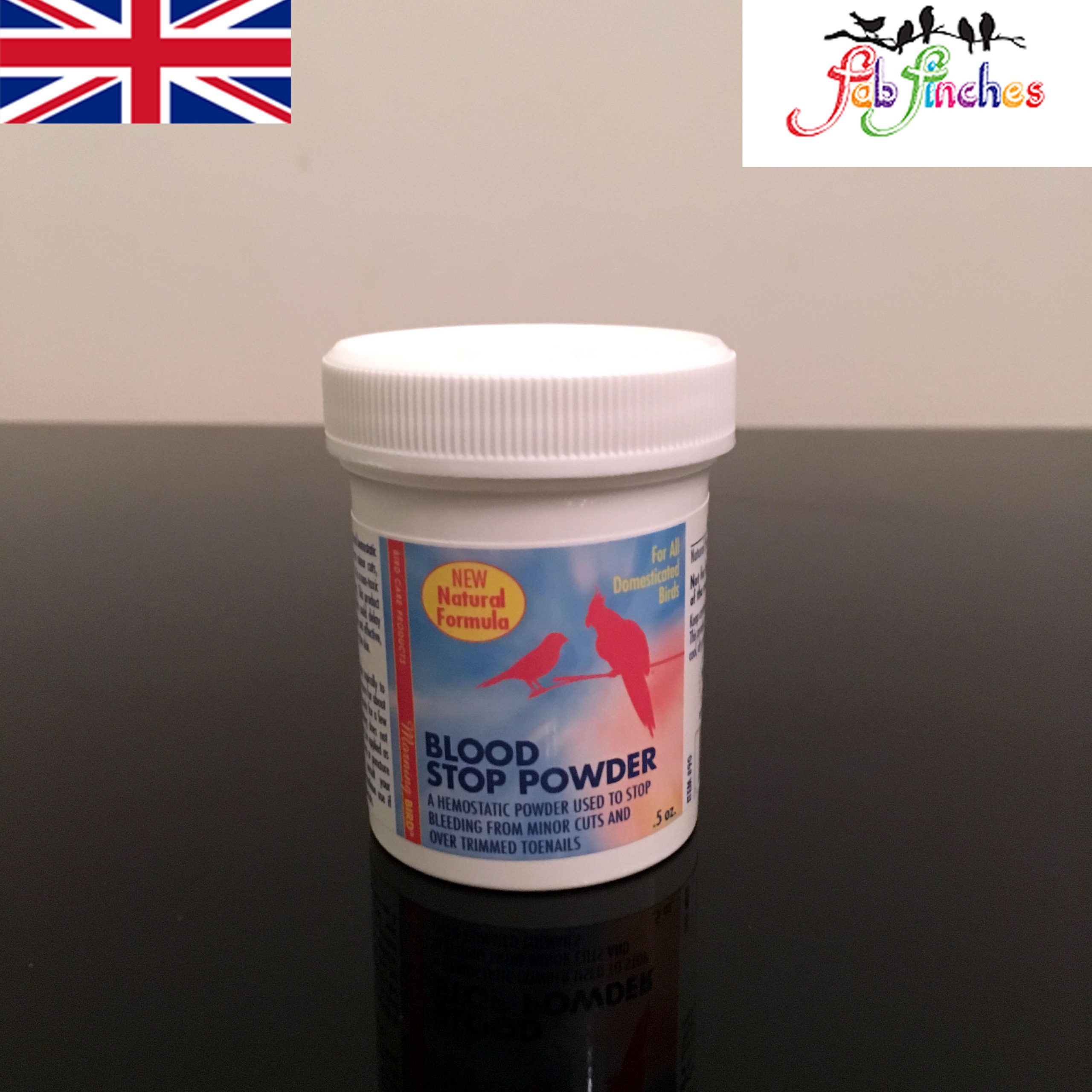 Morning Bird BLOOD STOP POWDER  for Minor cuts, wounds or over trimmed  nails - Fab Finches UK