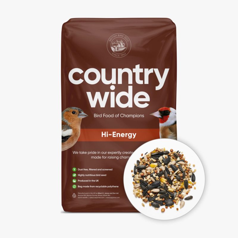 Countrywide Hi-Energy Wild Bird Feed - caters for many of our common garden birds.