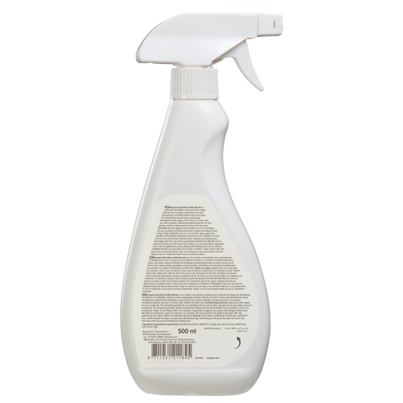 Beaphar DIMETHIcare Mite Blocker for Chickens & Aviary Birds & their Housing 500ml - Image 2