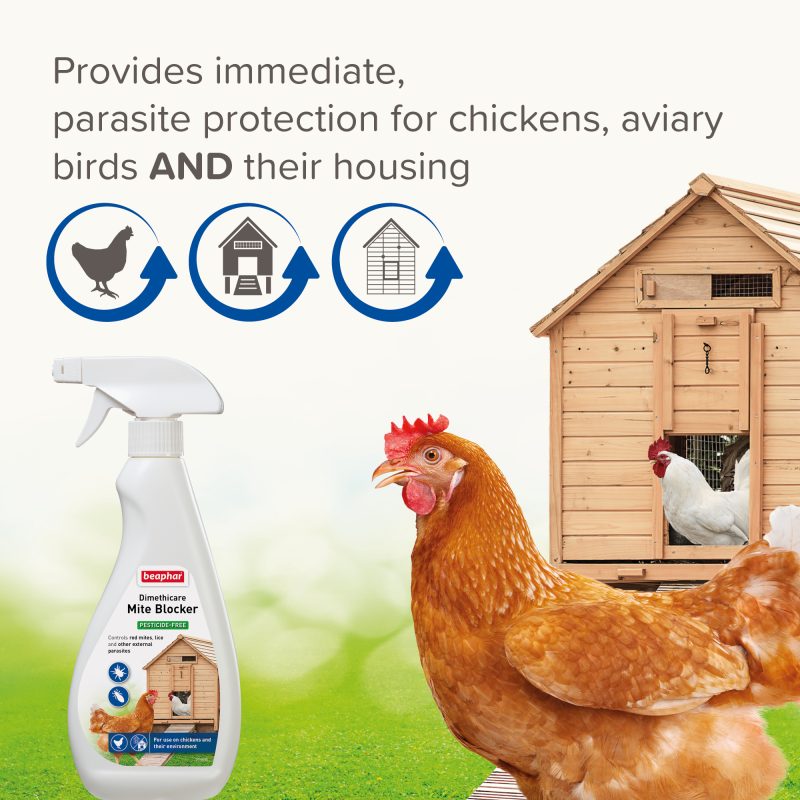 Beaphar DIMETHIcare Mite Blocker for Chickens & Aviary Birds & their Housing 500ml - Image 4